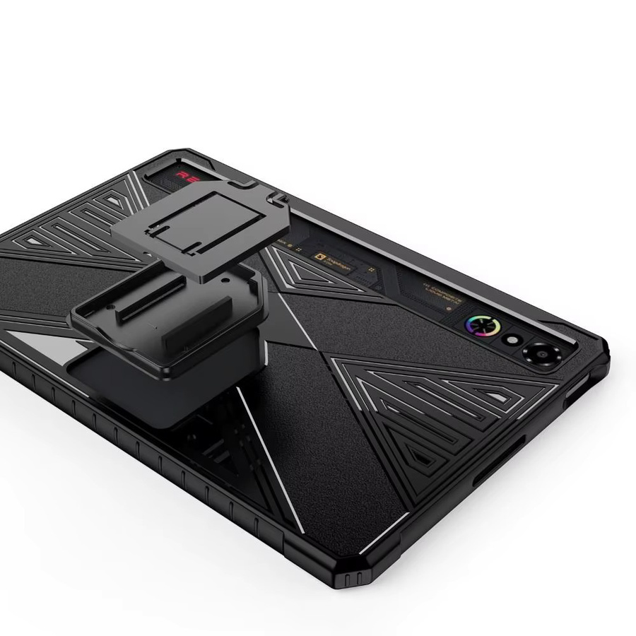 Stoßfeste TPU-Tablet-Hülle mit integriertem Ständer für Nubia RedMagic 3 Pro in Schwarz - Bild 2
