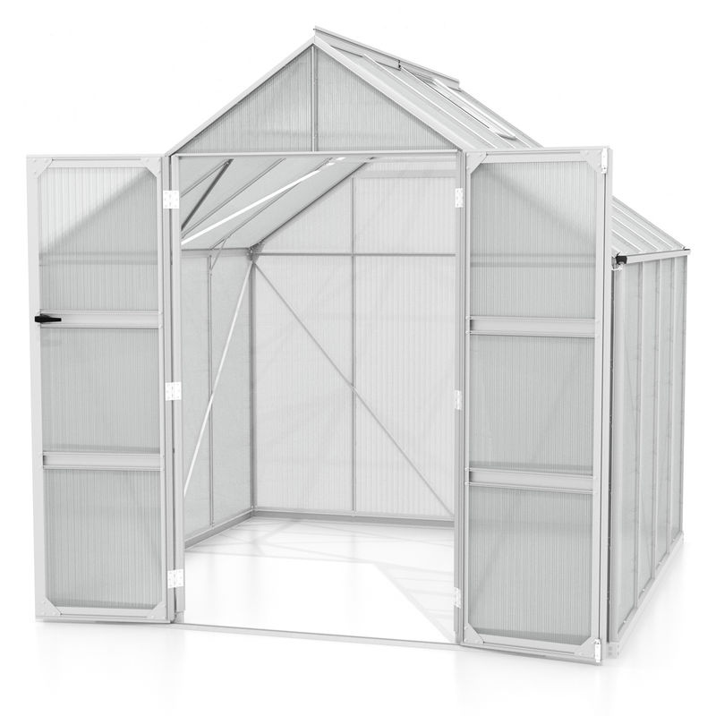 Vitavia Gewächshaus Domus 6700 aus Aluminium in Silber mit Polycarbonat-Verglasung und 6,7 m² Anbaufläche - Bild 3