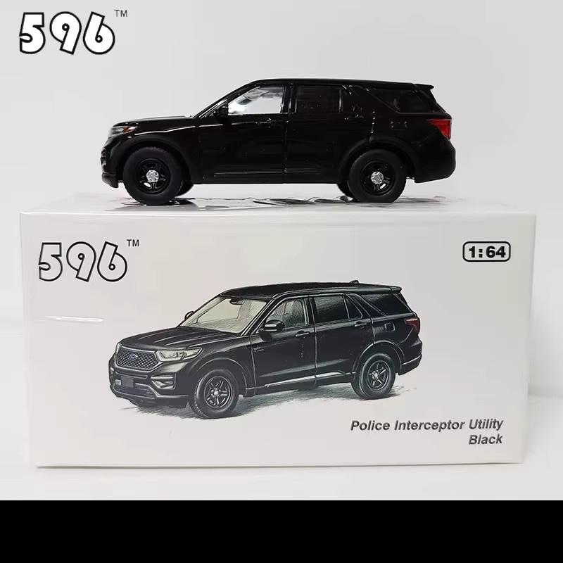 MASSDI Explorer Black Casual Coat Paint, Modell, 1:64, Metall, Schwarz - Bild 1
