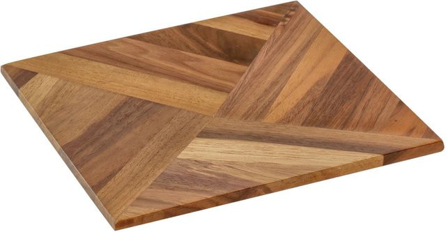 VEGA Servierbrett Carbo in Nussbaum, quadratisch, B/T/H: 18,4 x 18,4 x 1,9 cm - Bild 1