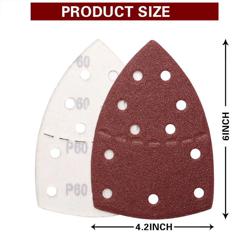 Vibratite Detail-Maus-Schleifpapier-Set mit Klettverschluss, Körnung 40–1000, B: 10,5 cm, H: 15 cm - Bild 2