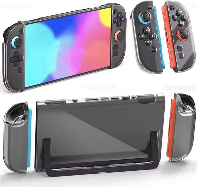 Transparente Schutzhülle aus TPU und PC für deine Nintendo Switch 2 Konsole, stoßfeste Schutzabdeckung und Zubehör - Bild 1