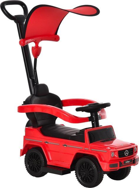HOMCOM Mercedes-Benz G350 Rutschauto mit Schiebestange Rot - Bild 1