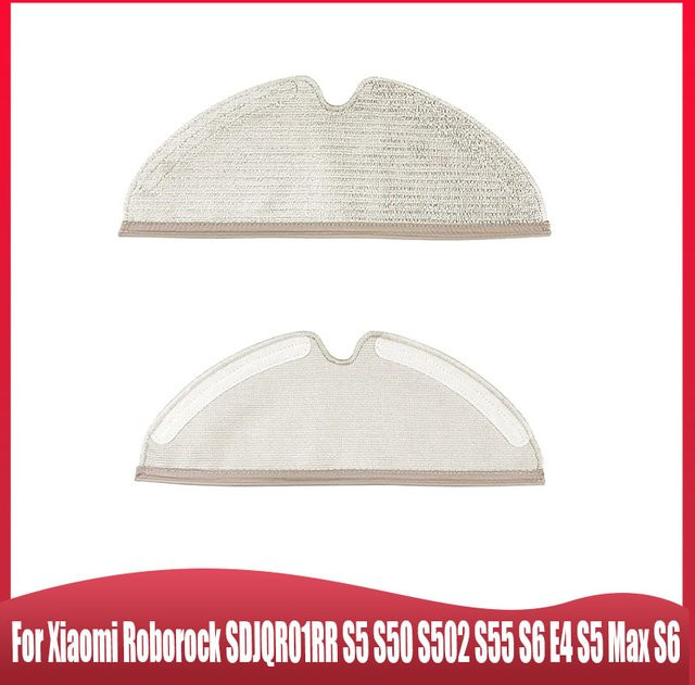 Ersatz-Mopptücher für Xiaomi Roborock S5 S50 S55 S6 E4 S5 Max S6 MaxV S6 E20 E202 Staubsauger Roboter, Weiß, 11,5 x 30,0 cm - Bild 1