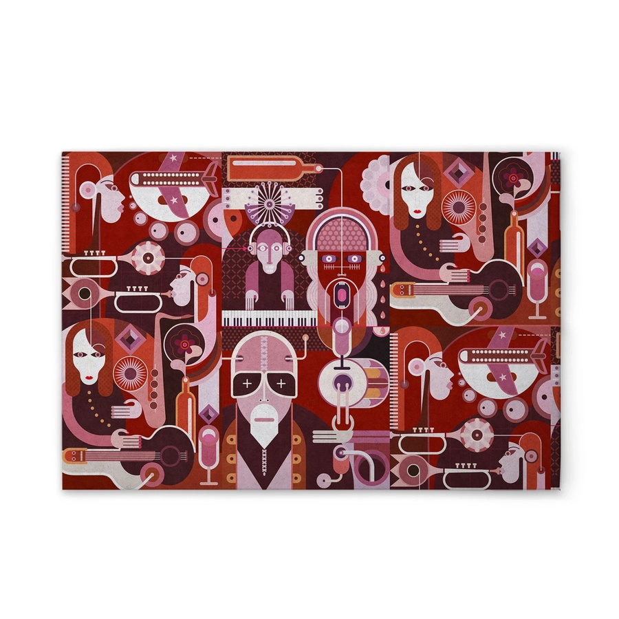 Tadessi Leinwandbild M1-No.50937 Pop Art Abstrakt in Rot, Pink und Multicolour, Höhe: 60 cm, Breite: 40 cm - Bild 2