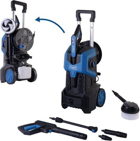 Scheppach Hochdruckreiniger SHD180 in Blau und Schwarz mit 2400 W und 180 bar Maximaldruck - Bild 1