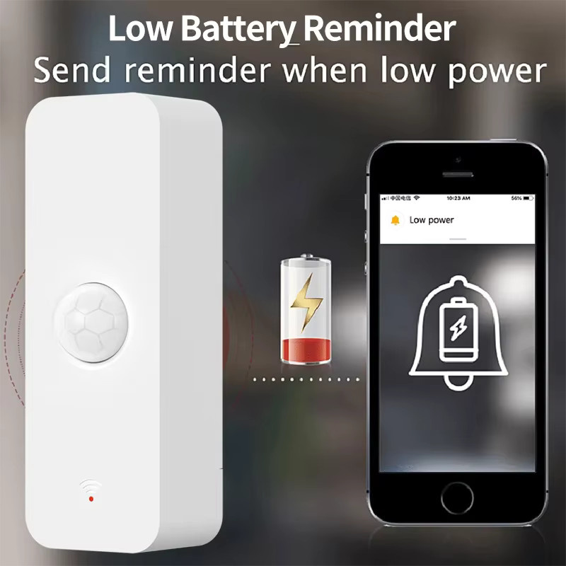 Tuya Smart Home PIR Bewegungssensor mit WiFi und Zigbee, Infrarot Detektor in Weiß, kompatibel mit Alexa und Google Home - Bild 2