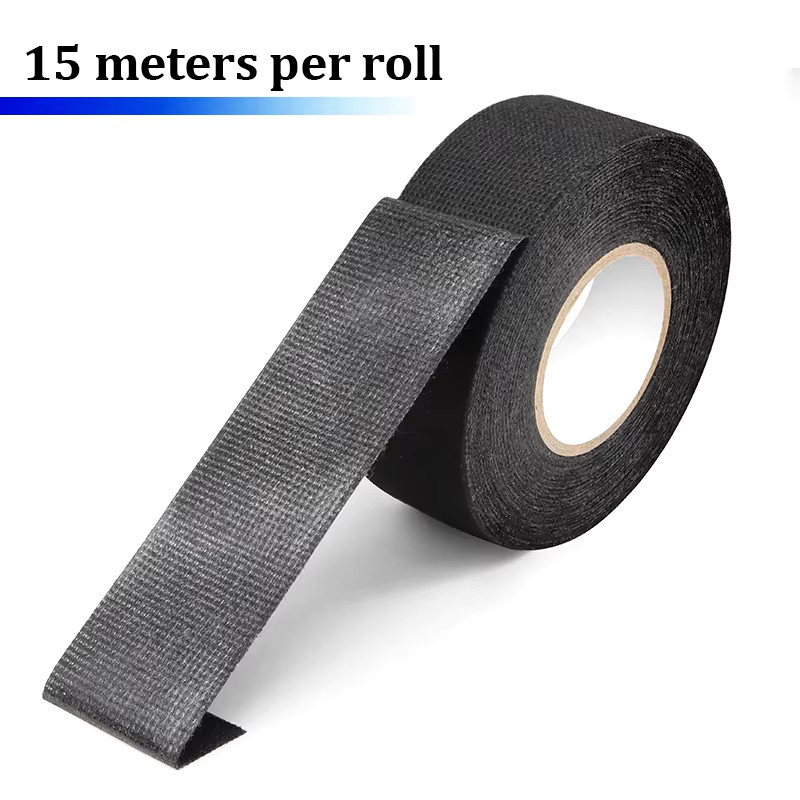Schwarzes Hitzebeständiges Elektrisches Klebeband aus Stoff für Automotive-Anwendungen, Breite: 19 mm, Länge: 50 m - Bild 3