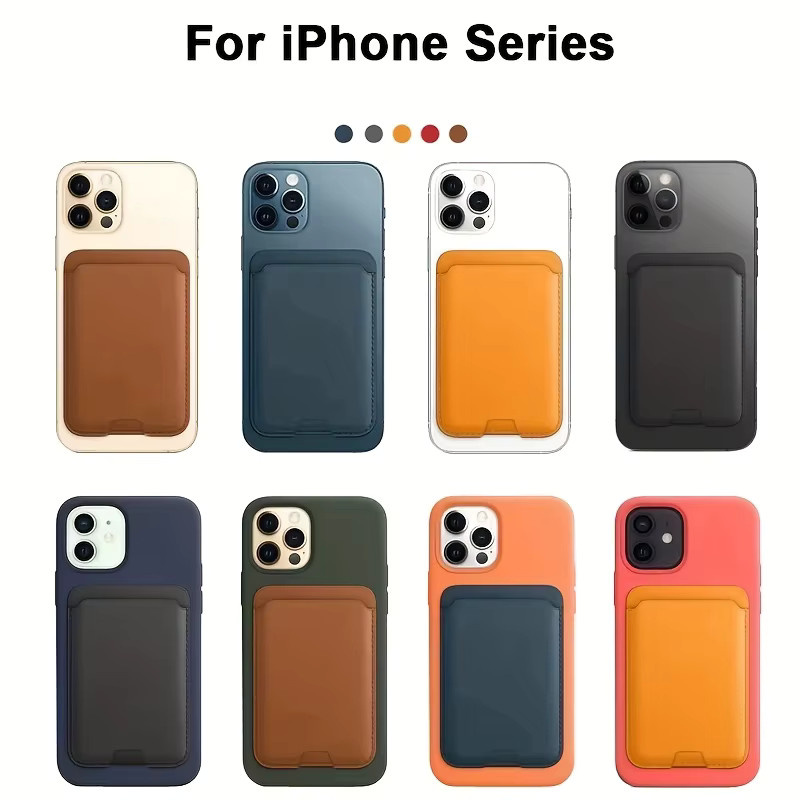 VOUVI Magnetischer PU-Kartenhalter und Brieftasche für iPhone 17 16 15 14 13 12 Pro Max in Schwarz und Grün - Bild 3