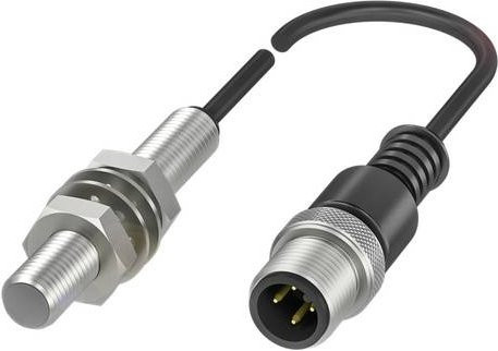 Balluff Induktiver Abstandssensor BAW M08EI-UAD15B-BP00,5-GS04 BAW000P, bündig, Analog Spannung, Farbe: Silber, Material: Edelstahl, Durchmesser: 8 mm, Länge: 51,5 mm - Bild 1