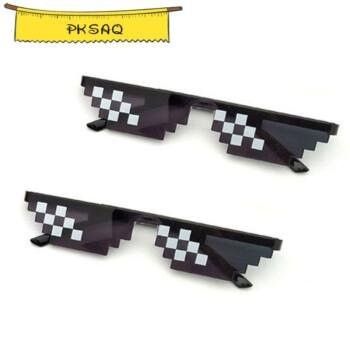 Yiran toy Mosaik Sonnenbrille, rectangular, plastic, full_rim, black, Damen - Bild 1