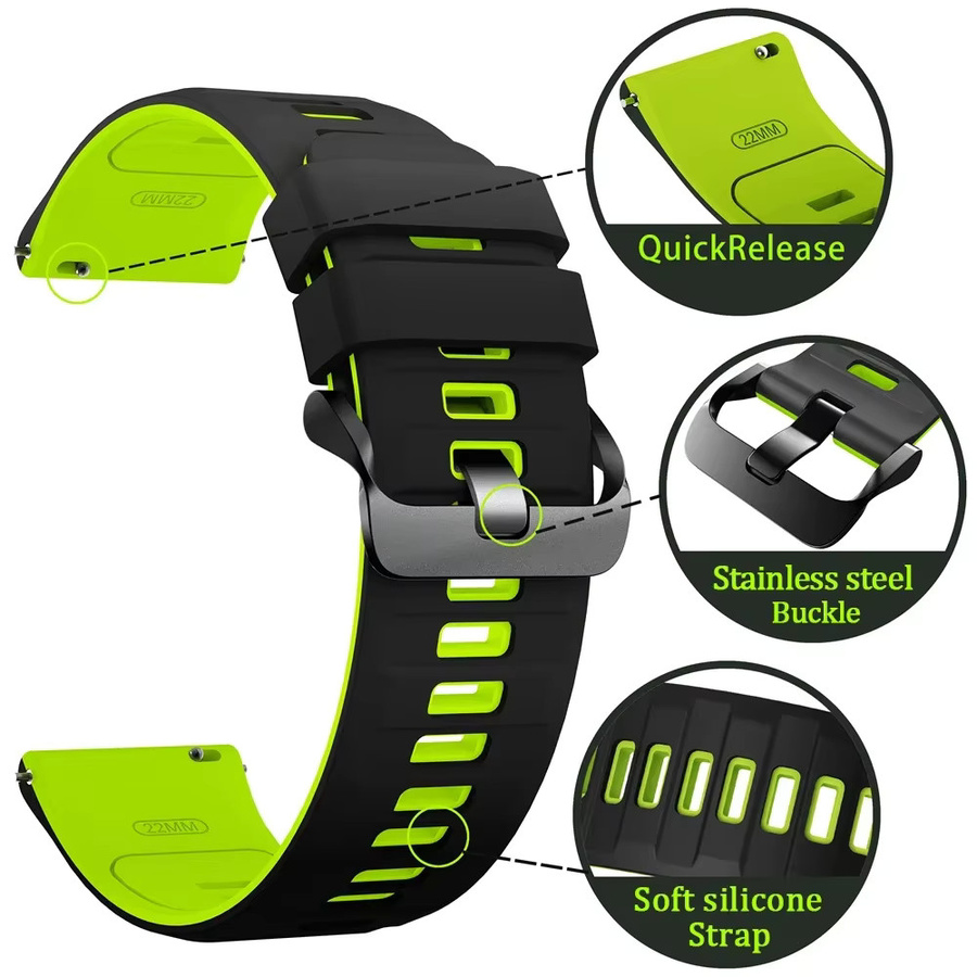 Uhrenarmband Silikon, 22 mm, Unisex - Bild 2