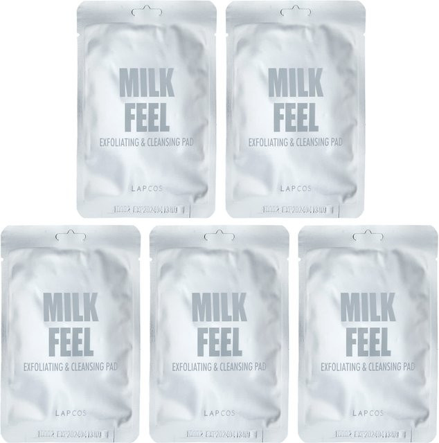 Lapcos Milk Peel Peeling & Reinigungspads, Vitamin C, 5 x 7 g - Bild 1