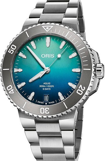 Oris Taucheruhr Aquis Great Barrier Reef Limited Edition, Automatik, Edelstahl, 43,5 mm, Herren - Bild 1