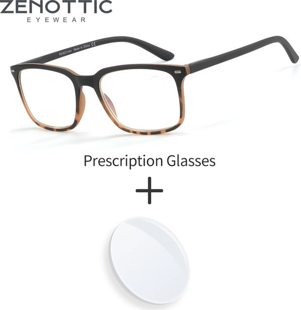 ZENOTTIC Korrektionsbrille Retro, Vollrand, Männer, Photochrom, Blaulichtfilter - Bild 1