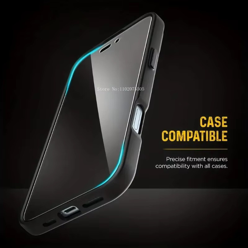 3er-Pack HKZS Displayschutzfolie aus mattem gehärtetem Glas für iPhone Modelle, Anti-Glare Schutzfolie in Transparent - Bild 2