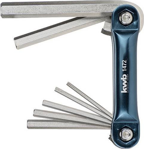 Kwb Sechskantschlüssel Set aus Chrome Vanadium in Blau, 7-teilig (2 mm, 2.5 mm, 3 mm, 4 mm, 5 mm, 6 mm, 8 mm, 10 mm) - Bild 1