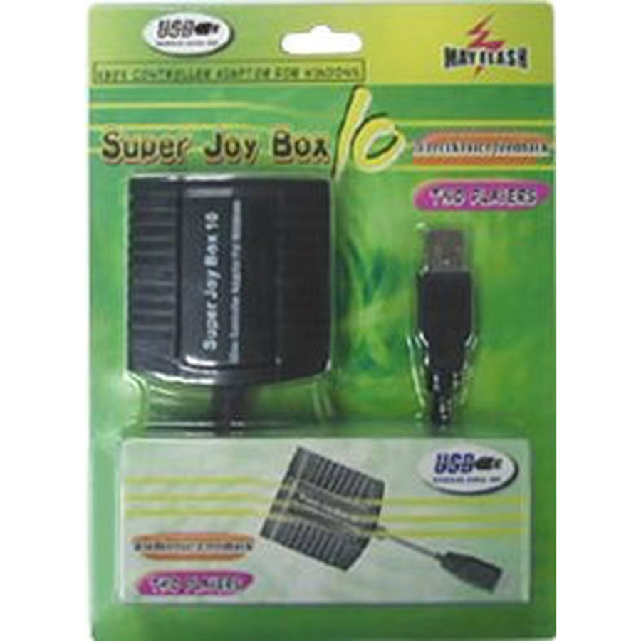 Super Joy Box 10 Adapter für 2 Xbox Controller an PC, Schwarz - Bild 1