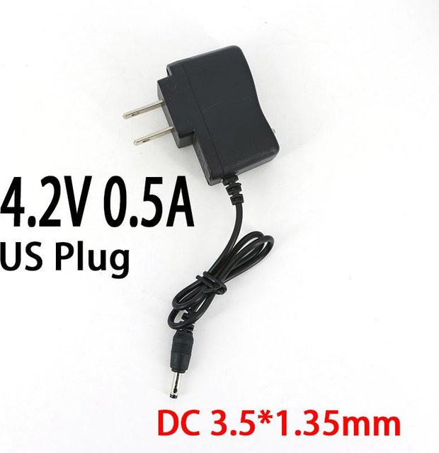 XHJ12 Netzteil Ladegerät für 1S 2S 3S 4S 18650 Lithium Batterien, 4.2V, Schwarz, US-Stecker - Bild 1