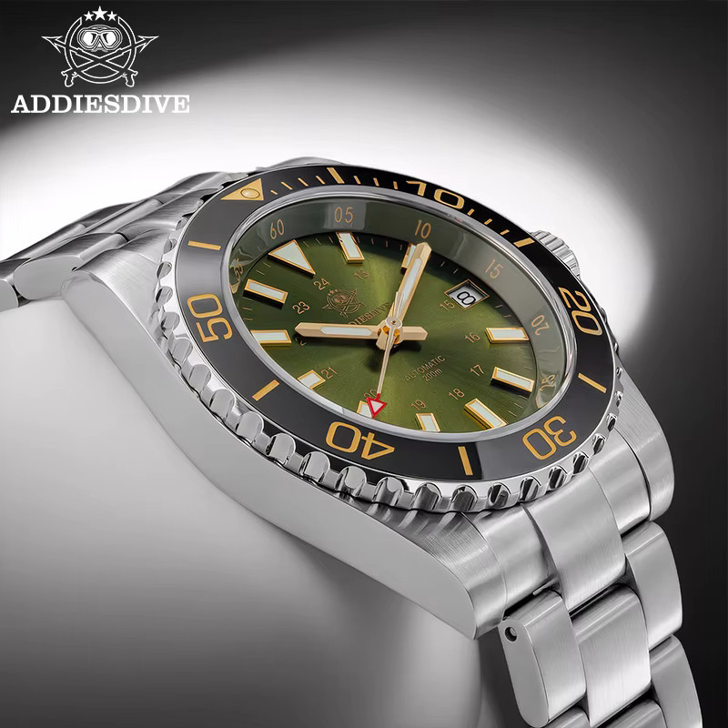 ADDIESDIVE Taucheruhr, Automatik, Edelstahl, Saphirglas, Keramik, Herren - Bild 3