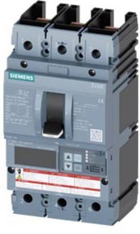 Siemens 3VA6225-7KT31-2AA0 Leistungsschalter in Grau mit einem Einstellbereich von 100 - 250A und einer maximalen Schaltspannung von 600 V/AC - Bild 1
