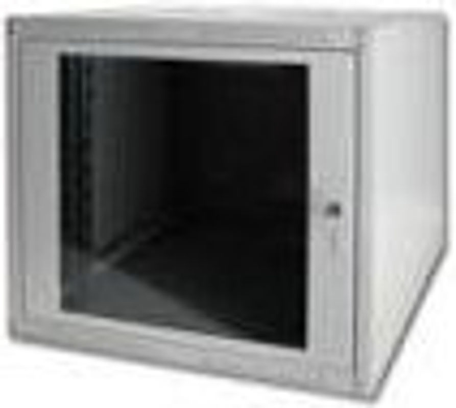 Digitus Soho Wandgehäuse DN-19 09-U-EC 19 Zoll, 9 HE, Lichtgrau (RAL 7035), B: 60 cm, H: 49,1 cm, T: 45 cm - Bild 2