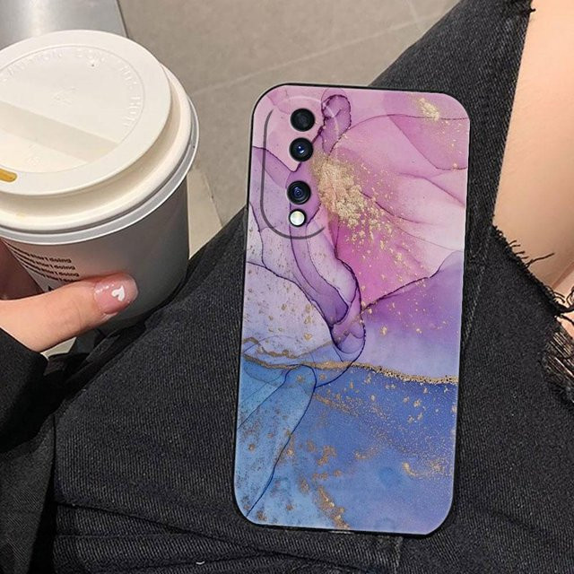 Handyhülle mit Aquarellmalerei im Marmor-Design für Huawei Nova, Honor und P30 Pro, Mehrfarbig - Bild 1