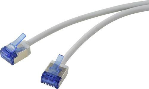 Renkforce RF-7116932 RJ45 Netzwerk Patchkabel CAT 6a U/FTP Ethernet/LAN, Grau, Länge: 5,00 m - Bild 1