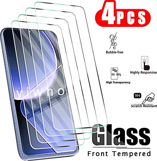 4er-Pack gehärtetes Schutzglas für Xiaomi 13T Pro, 12T Pro, 11T, transparent - Bild 1