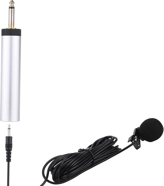 TOMTOP Mini Clip-on Musikinstrumenten-Mikrofon mit Elektret-Kondensator und 3,5 mm Klinkenanschluss in Weiß - Bild 1