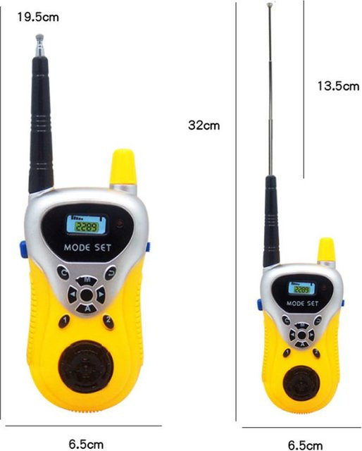MEER &SONNE Walkie-Talkies, 2-teiliges Set, mit Taschenlampe, ab 3 Jahre - Bild 1
