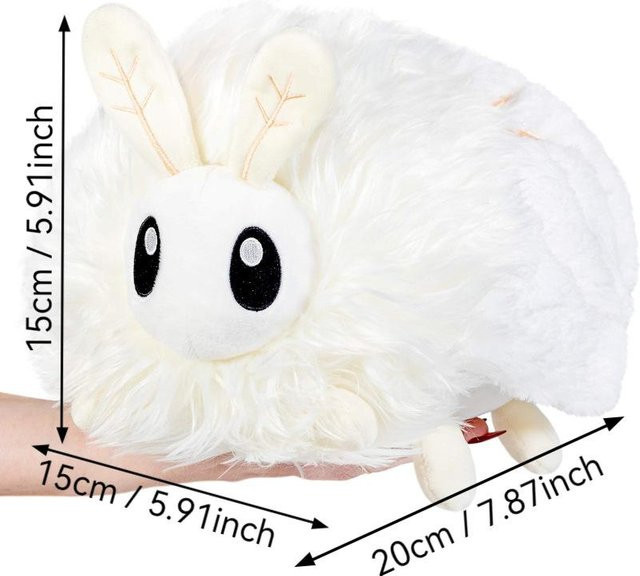 BC Pet Supplies Pudelmotte Plüschtier, Weiß, 15cm - Bild 1