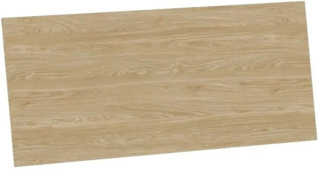 Based Kopfteil Unit in Eichefarben, modernes Bettgestell aus MDF in Braun und Beige, Breite: 195,0 cm, Höhe: 45,5 cm, Tiefe: 1,6 cm - Bild 1
