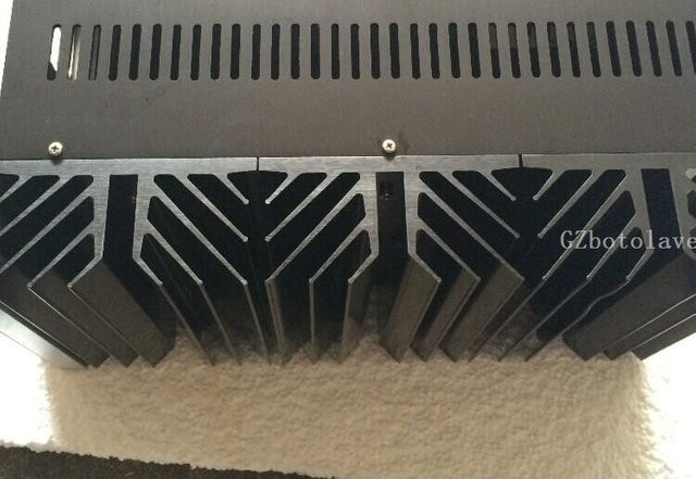 PASS XA160,5 Aluminium-Leistungsverstärkergehäuse mit großem Kühlkörper und Messgerät für DIY-Projekte - Bild 1