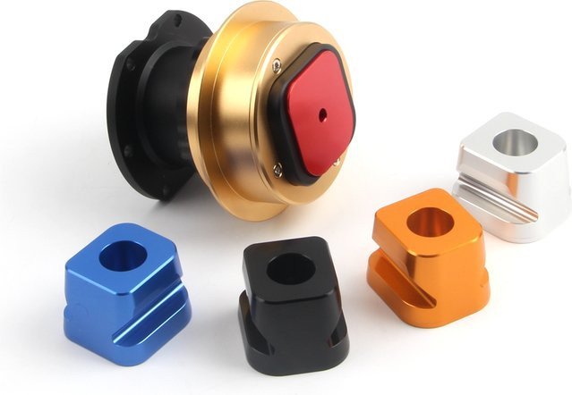 LZJV Simracing-Lenkrad-Wandhalterung aus Metall für Fanatec QR2 in Silber und Multicolour - Bild 1