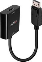 Lindy 41068 4K DisplayPort auf HDMI Adapterkabel Schwarz 15 cm - Bild 2