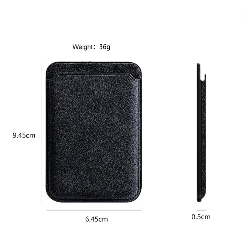 EOENKK Magnetische Alcantara Kartenhalter-Hülle für iPhone 15, 16 und 17 Pro Max in Blau mit MagSafe Leder-Brieftasche - Bild 4
