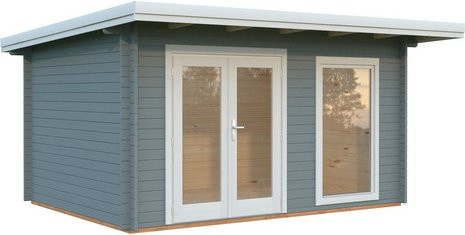 PALMAKO Gartenhaus Heidi aus Fichte in Grau mit Pultdach und Fußboden, B/T/H: 478 x 403 x 244 cm - Bild 1
