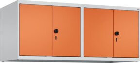 C+P Aufsatzschrank Classic PLUS mit 4 Abteilen, Wandmontage, Stahl, Lichtgrau, B: 120 cm, H: 50 cm, T: 50 cm - Bild 1