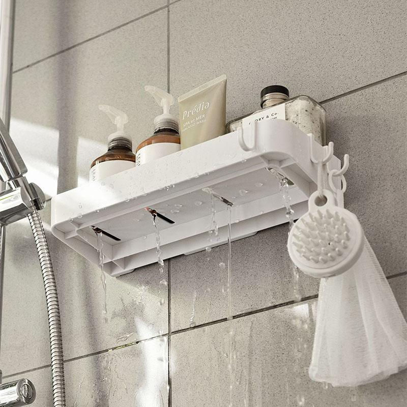 Bestbags Kosmetikregal für das Badezimmer Weiß Selbstklebend aus Kunststoff - Bild 4