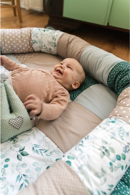 Ullenboom Nestchenschlange für Babys aus Baumwolle, Mehrfarbig, Länge: 300 cm - Bild 1