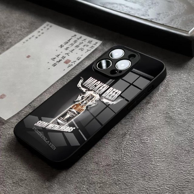 Wacken Open Air Handyhülle mit Glasabdeckung für iPhone Modelle in Schwarz - Bild 1