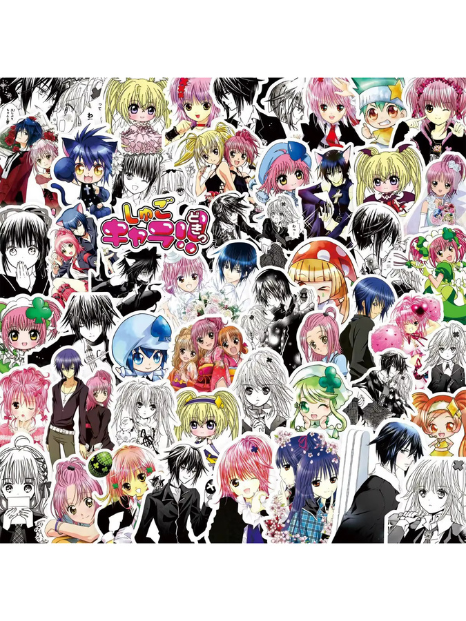 Bandai Shugo Chara! Aufkleber Anime-Charaktere, 82-teiliges Set, Bunt / Mehrfarbig - Bild 5