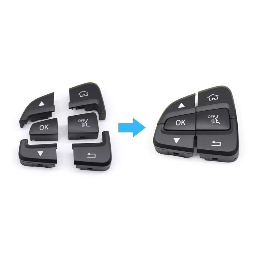 Mercedes Benz Lenkrad Schalter Multifunktionstasten Abdeckung für C-Klasse und GLC-Klasse in Schwarz - Bild 4
