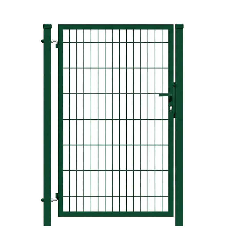 GEWA Gartentor Economy Einflügelig Doppelstabmattentor aus Stahl in Moosgrün, B: 100 cm, H: 120 cm - Bild 2