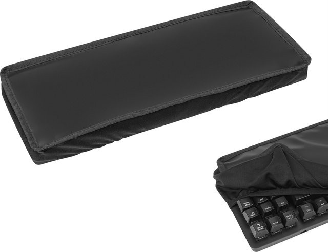 Geekria Silikon-Tastaturabdeckung für 87-Tasten TKL mechanische Gaming-Tastaturen, Schwarz - Bild 1