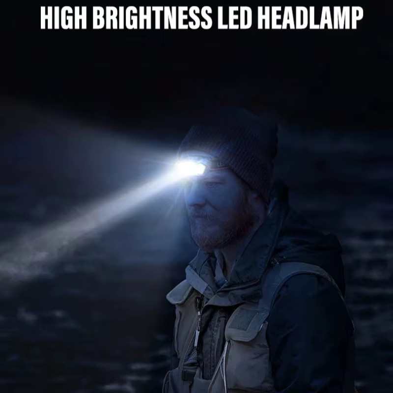 Heinast Sensor-Stirnlampe in Schwarz mit COB-Beleuchtung, wiederaufladbar, IP64 wasserdicht und Motion-Sensor für Camping und Outdoor-Aktivitäten - Bild 4