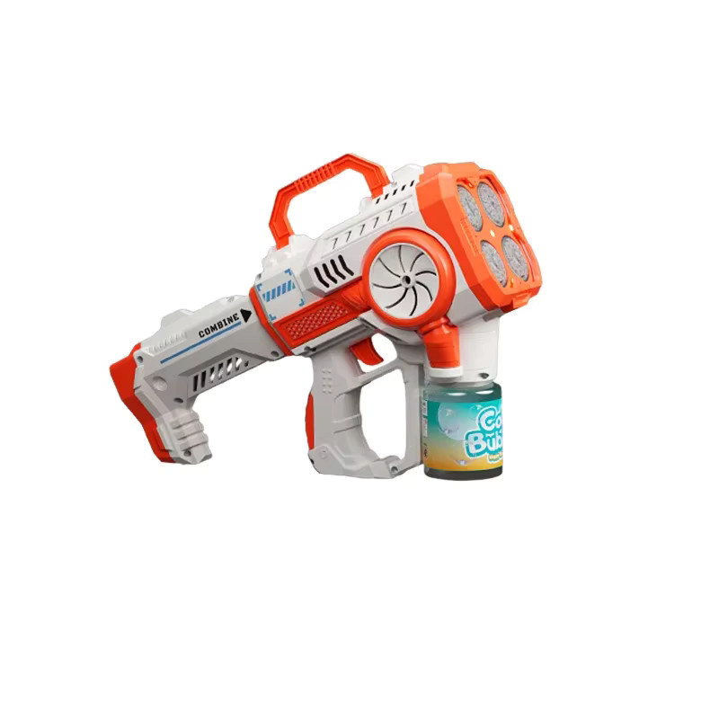CONUSEA Elektrische Seifenblasenpistole, mit Licht und Sound, Orange - Bild 6