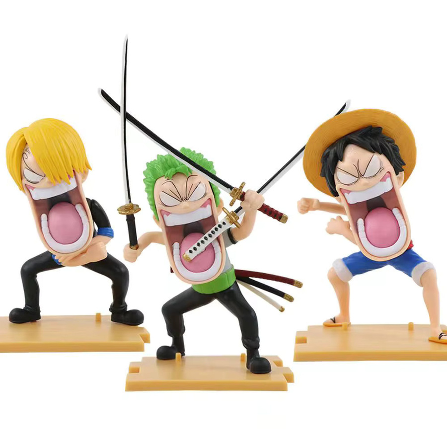 Bandai One Piece Luffy Sanji Zoro Actionfigur, PVC, Bunt / Mehrfarbig - Bild 2