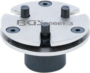 BGS Bremskolben-Rückstelladapter Universal mit 3 Stiften in Silber 6661-3 - Bild 1